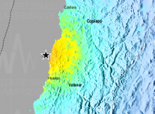 SHAKEMAP TERREMOTO M7 DE HUASCO 1 DE SEPTIEMBRE DE 2020