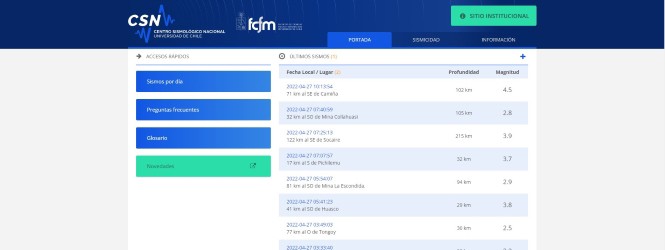 Web Sismologia new